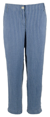 Tommy Bahama Women's Fresco Stripe Indigo Crop Pants Small