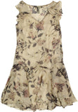 Lauren by Ralph Lauren Women's Floral Shift Dress Beige 8