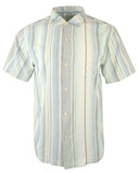 Tommy Bahama Men's Posado Sands Short Sleeve Camp Shirt Blue Aster Small