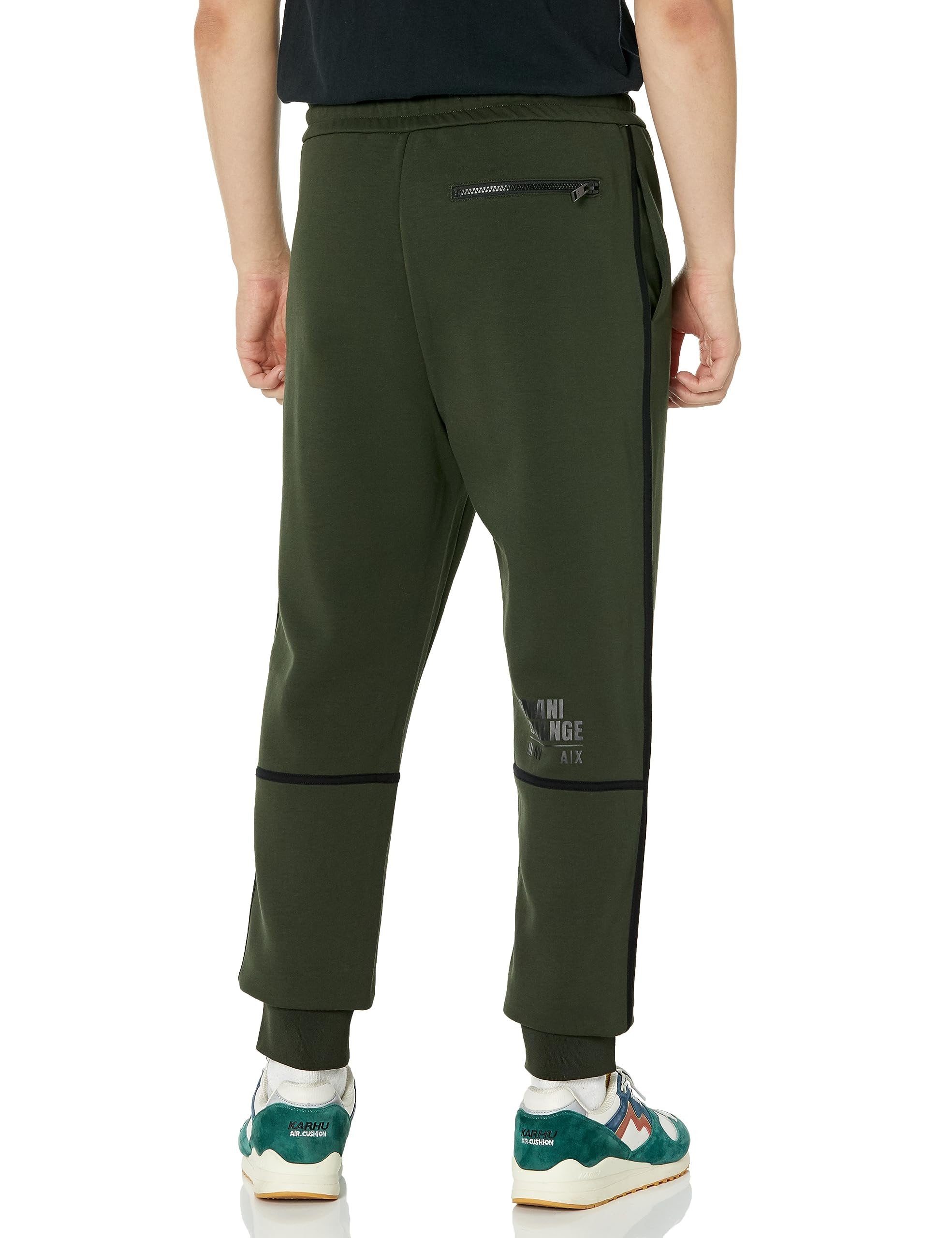 Armani Exchange Men's Contrast Piping Logo Jogger Sweatpants Armani Exchange Men's Contrast Piping Logo Jogger Sweatpants