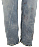 Ralph Lauren Women's Plus Size Stretch Paint Splatter Relaxed Denim Jeans 22 W