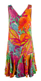 Women's Floral-Print V-Neck Sleeveless Dress-M-12