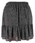 Michael Kors Women's Leopard Print Georgette Ruffled Mini Skirt MGry X-Small