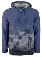Tommy Bahama Men's Palm Flurry Baja Hoodie Blue L