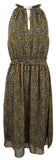 Michael Kors Women's Floral Chain-Neck Shift Dress-TY-6