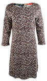Vestido Cat's Meow para mujer, talla grande, color negro y marrón