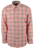 Hugo Boss Men's Lukas Plaid Regular Fit Long Sleeves Shirt XL Med Red