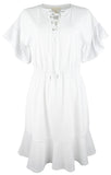 Michael Kors Women's Plus Size Faux Elastic waist Dress