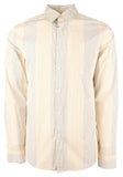 Michael Kors Men's Cotton Blend Stretch Slim Fit Long Sleeve Shirt MGld Medium