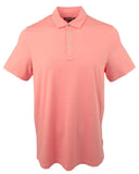 Customer Return Michael Kors Men's Bryant Stretch Pima Cotton Polo Shirt Faded Coral 2XL