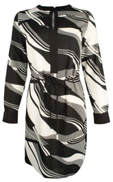 Ralph Lauren Women's Print Crepe Drawstring Dress
