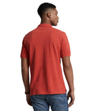 POLO RALPH LAUREN Classic Fit Flag Mesh Polo Shirt Evening Post Red MD
