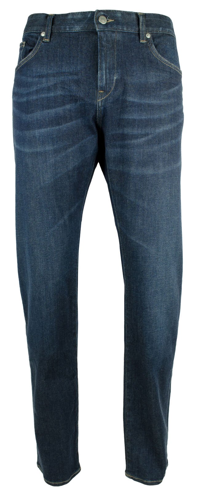 Hugo Boss Men's Delaware Slim Fit Double Stretch Jeans Pants 38WX30L Navy Blue