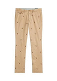 Polo Ralph Lauren Men's Allover Polo Pony Embroidered Stretch Chino Pants