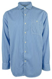 Tommy Bahama Men's Big & Tall Check Long Sleeve Button Down Shirt Zephyr Blue 2XLT