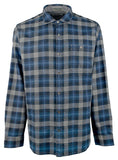 Tommy Bahama Men's Big & Tall Canyon Beach Cozy Check Long Sleeve Woven Shirt XLT