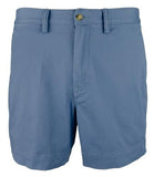POLO RALPH LAUREN Men's Stretch Classic Fit 6" Flat Front Chino Shorts Blue 36