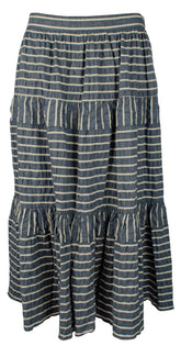Lauren Ralph Lauren Women's Seersucker Midi Skirt BW 16