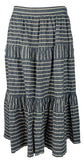 Lauren Ralph Lauren Women's Seersucker Midi Skirt BW 16
