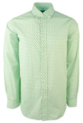 Ralph Lauren Men's Paisley Print Long Sleeve Shirt-G-S Green