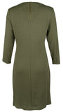 Vestido Darcy de manga 3/4 para mujer de Tommy Bahama, hojas de plátano, talla pequeña