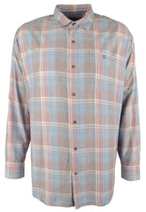 Tommy Bahama Men's Big & Tall Long Sleeve Fresno Plaid Camp Shirt 4X-Large Big