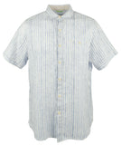 Men's Stripe Del Soul Linen Camp Shirt-BS-S