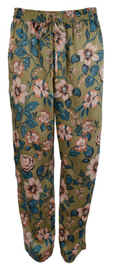 Ralph Lauren Womens Silky Casual Cropped Pants, Green, 12