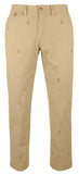 Polo Ralph Lauren Men's Allover Polo Pony Embroidered Stretch Chino Pants
