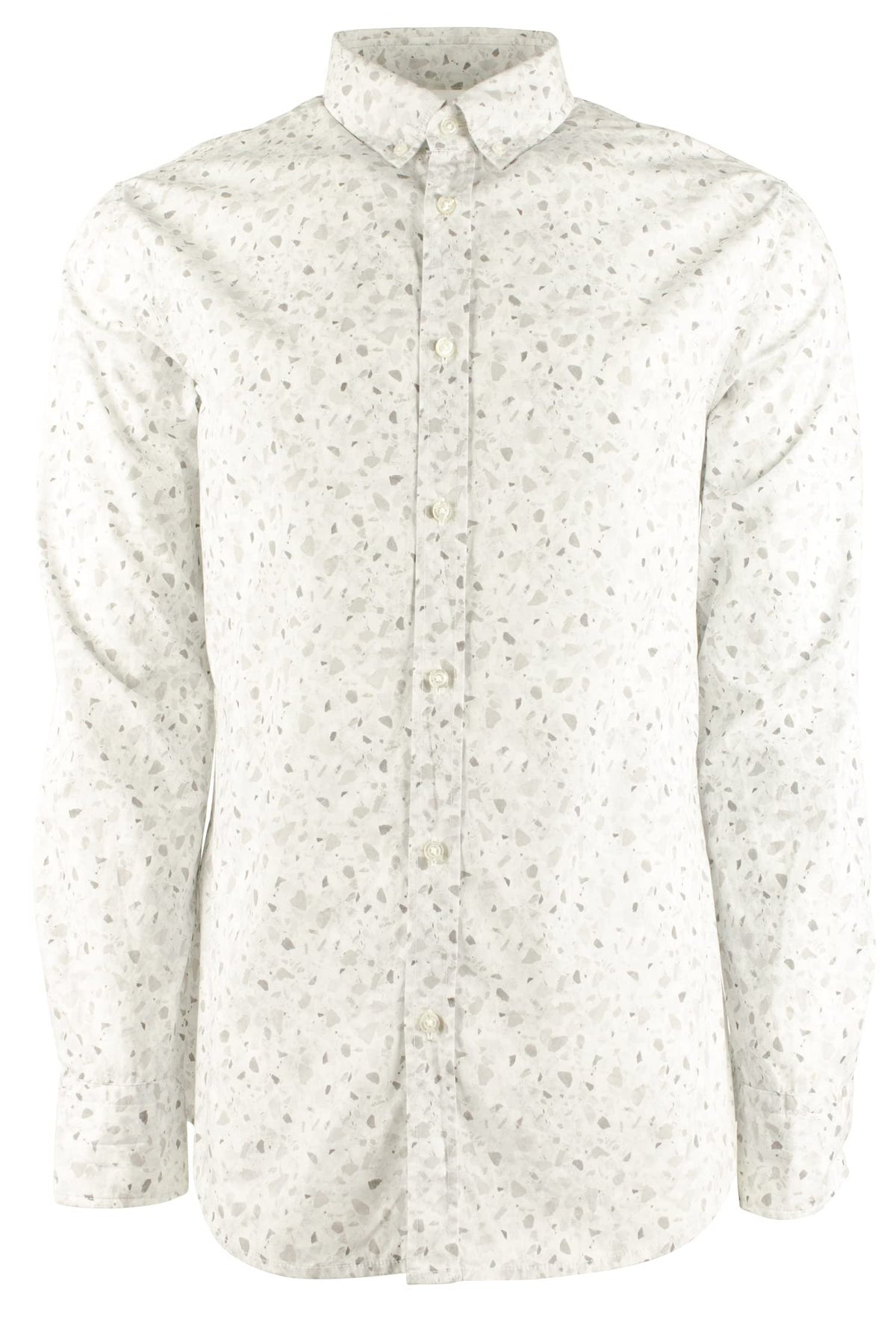 Boss Hugo Boss Men's Mabsoot Slim Fit Long Sleeve Button Down Shirt Large White