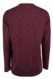 Michael Kors Men's Cotton Blend Crew Long Sleeve-M-XL Merlot