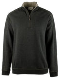 Tommy Bahama Flipsider Sudadera reversible con media cremallera para hombre, talla mediana