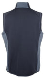 Southern Tide Men's Full-Zip Vest Polyester/Cotton Blend 6972 Leadline Blue/Navy Blue (Large)