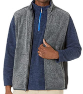 Tommy Bahama Men's Cascade Cozy Full Zip Vest Coal Large