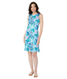 Tommy Bahama Darcy Hibiscus Haven Dress Light Sky XS (US 2)