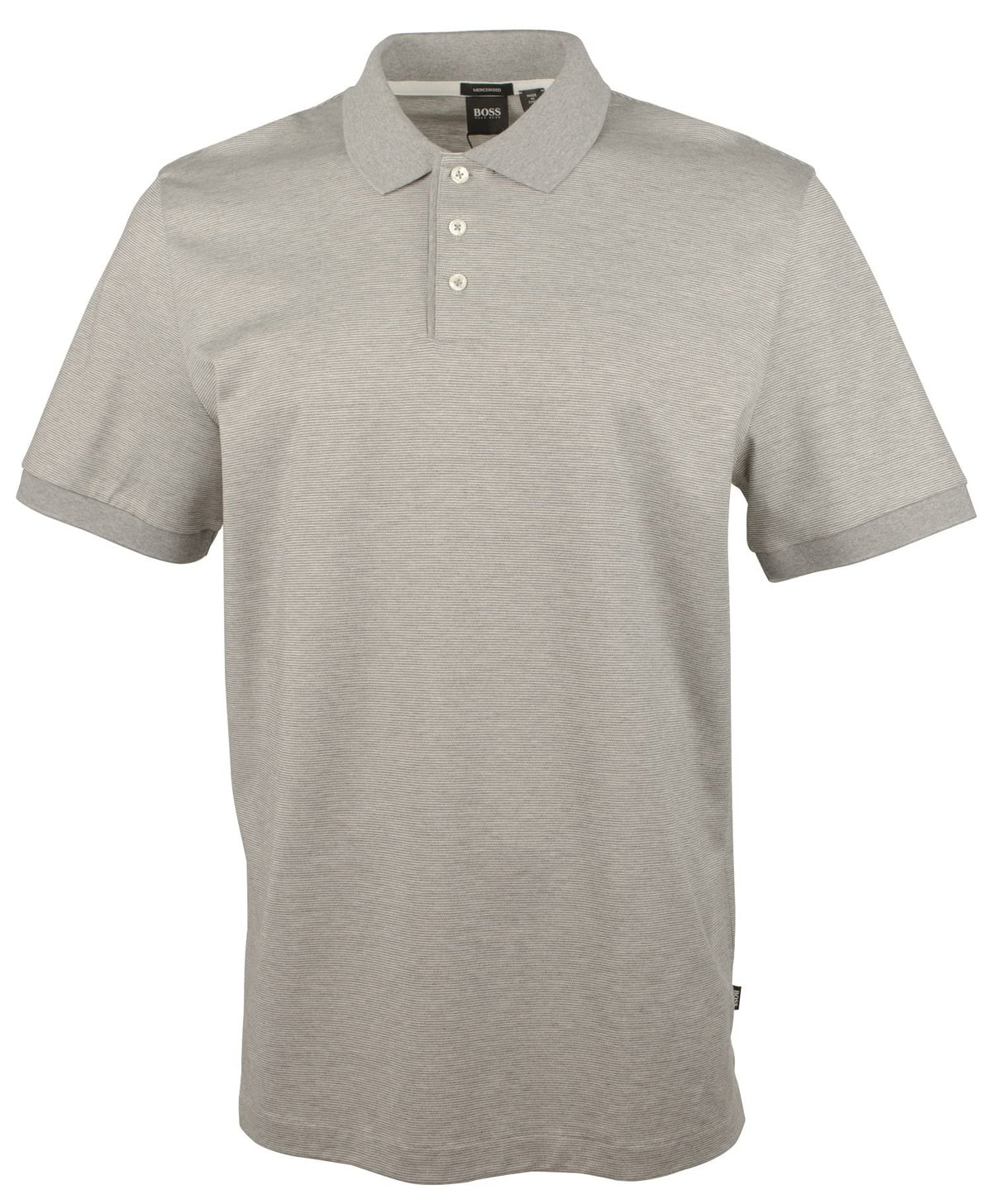 Hugo Boss Men's Piket Mercerised Short Sleeve Polo Shirt Small Open White