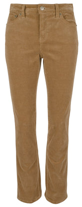 Ralph Lauren Women's Mid-Rise Straight Leg Stretch Corduroy Pants Cml 20W Camel