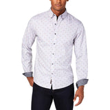 Michael Kors Mens Slim-Fit Abstract Flag Button Up Shirt