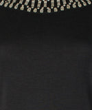 Tommy Bahama Women's Darcy Beaded 3/4-Sleeve Dress Small Black