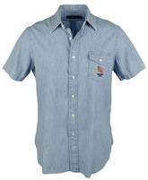 Ralph Lauren Men's American Flag Short Sleeve Shirt I M