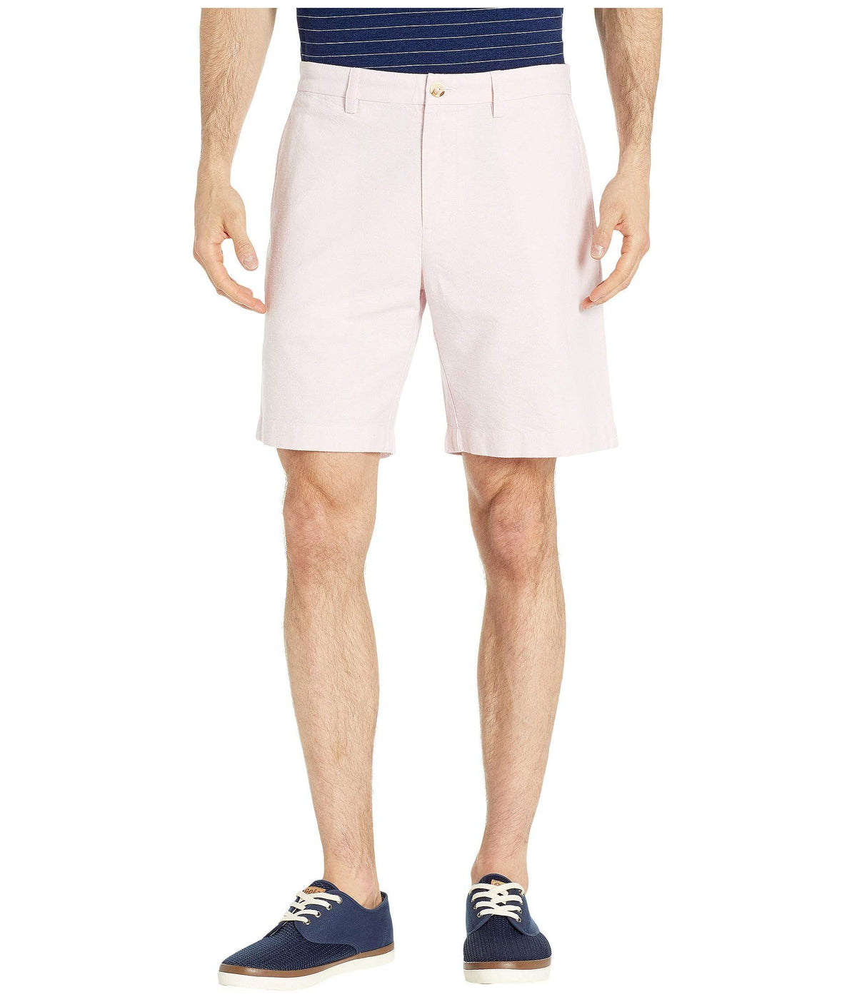 Southern Tide Men's Oxford Channel Marker Flat front Shorts Light Pink 33