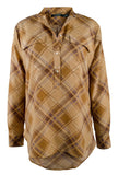 Lauren Ralph Lauren Women's Plaid Crepe Tunic Shirt-BM-XS