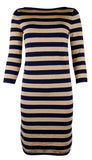 Lauren Ralph Lauren Women's Petite Striped Metallic Sweater Dress