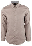 Hugo Boss Men's Lukas Regular Fit Long Sleeves Shirt-DR-Small Dark Red