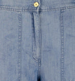 Michael Kors Women's Chambray Lightweight Wide Leg Pants Large