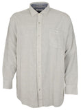 Tommy Bahama Men's Big & Tall Coastline Corduroy Button Down Shirt in Zinc Gray XLT
