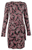 Michael Kors Women's Faux Wrapped Paisley T Shirt Dress