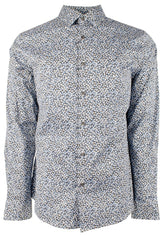 Michael Kors Men's Stretch Slim Fit Long Sleeve Shirt