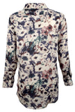 LAUREN RALPH LAUREN Womens Floral Print Relaxed Button-Down Top Pink L