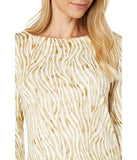 Tommy Bahama Women's Darcy Zesty Zebra Dress Golden Honey XS
